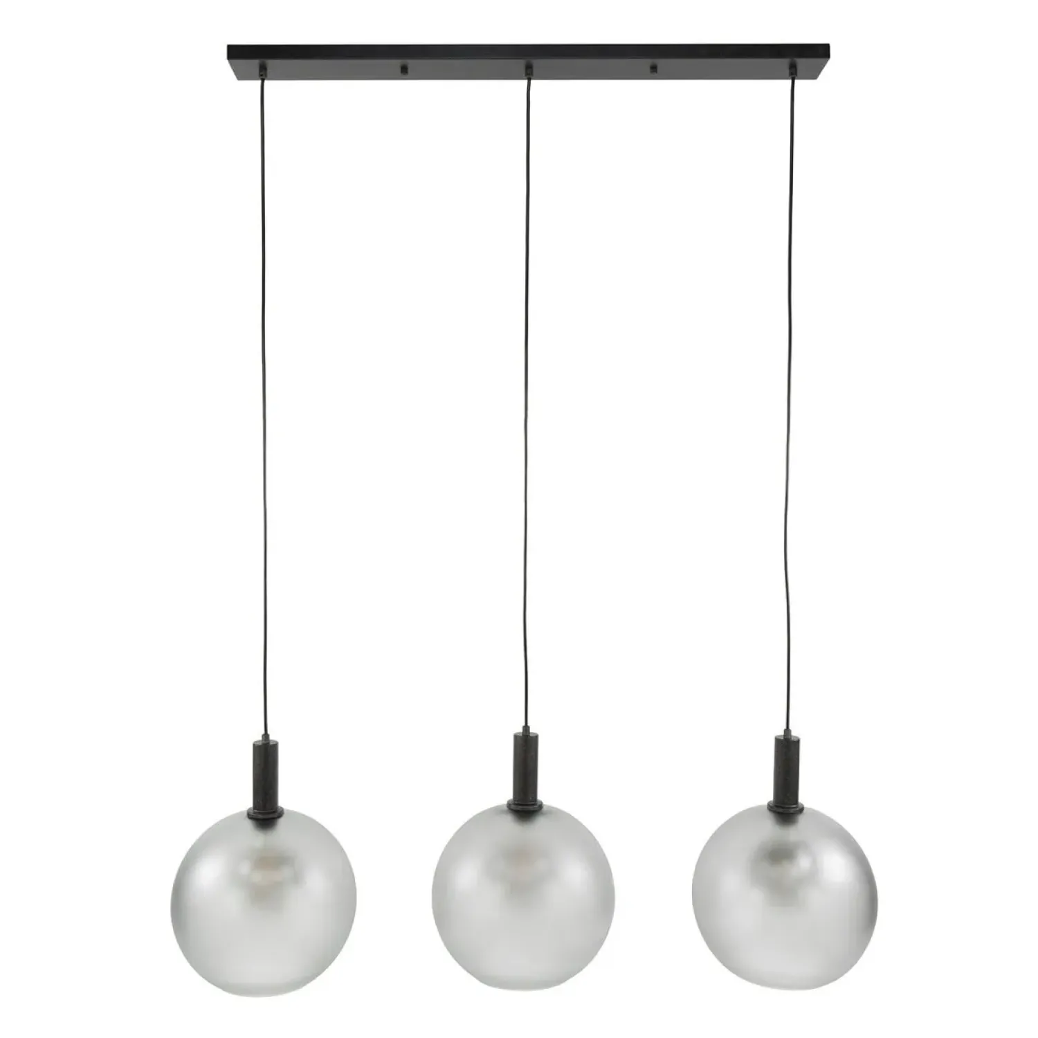 Kalfort Hanglampen|Glazen Hanglamp|Dennis 3-lichts Hanglamp frosted grijs