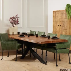 Furndea Eettafels|Devi eettafel boomstam mangohout 240cm