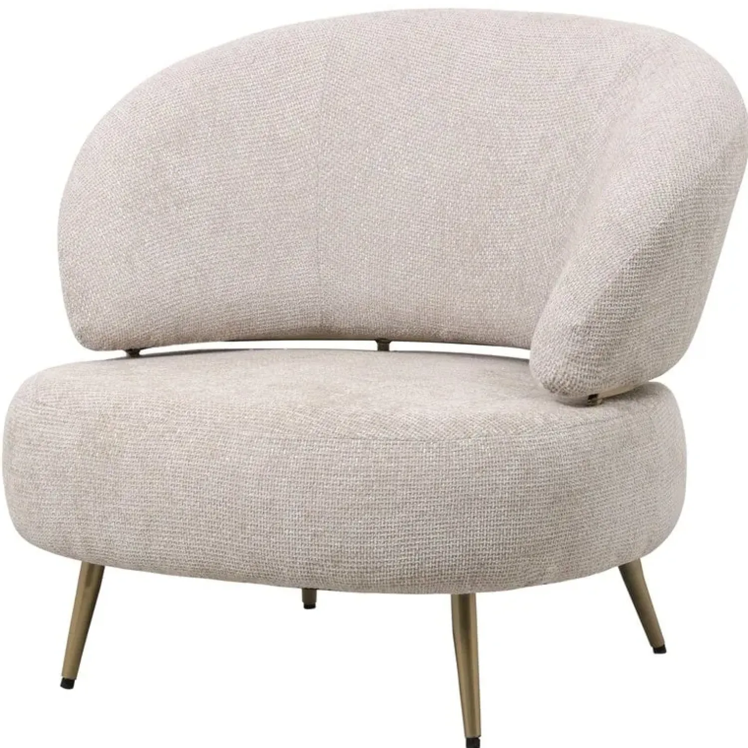 PTMD Fauteuils|Devin Fauteuil Crème
