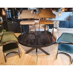 Cavetown Eettafels|Dewida eetkamerset rond met 6 stoelen