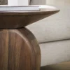 Kalfort Bijzettafels|Divo Bijzettafel Acaciahout bruin 45cm
