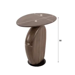 Kalfort Bijzettafels|Divo Bijzettafel Acaciahout bruin 45cm