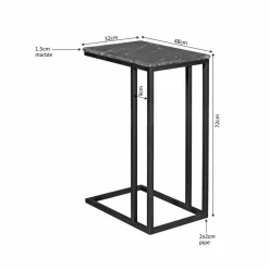 Furndea Bijzettafels|Donello Bijzettafel Marmer Zwart