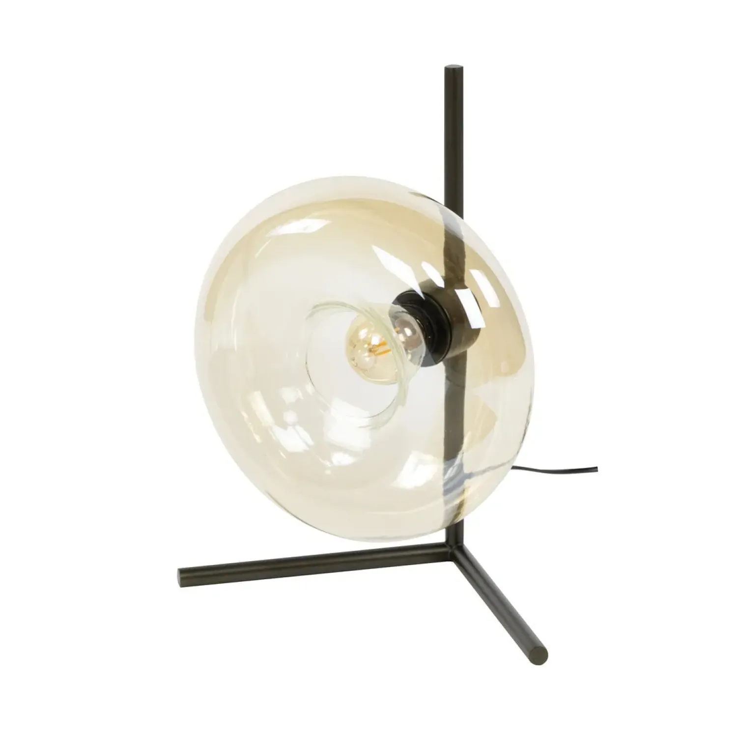 Kalfort Tafellampen|Doris 1-lichts Tafellamp Amber glas