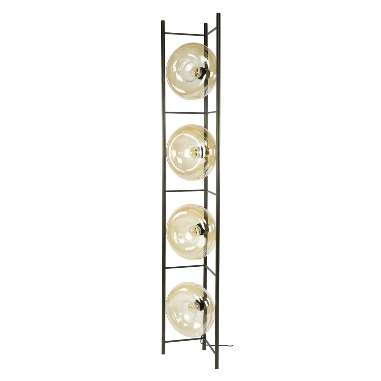 Kalfort Vloerlampen|Doris 4-lichts Vloerlamp Amber glas