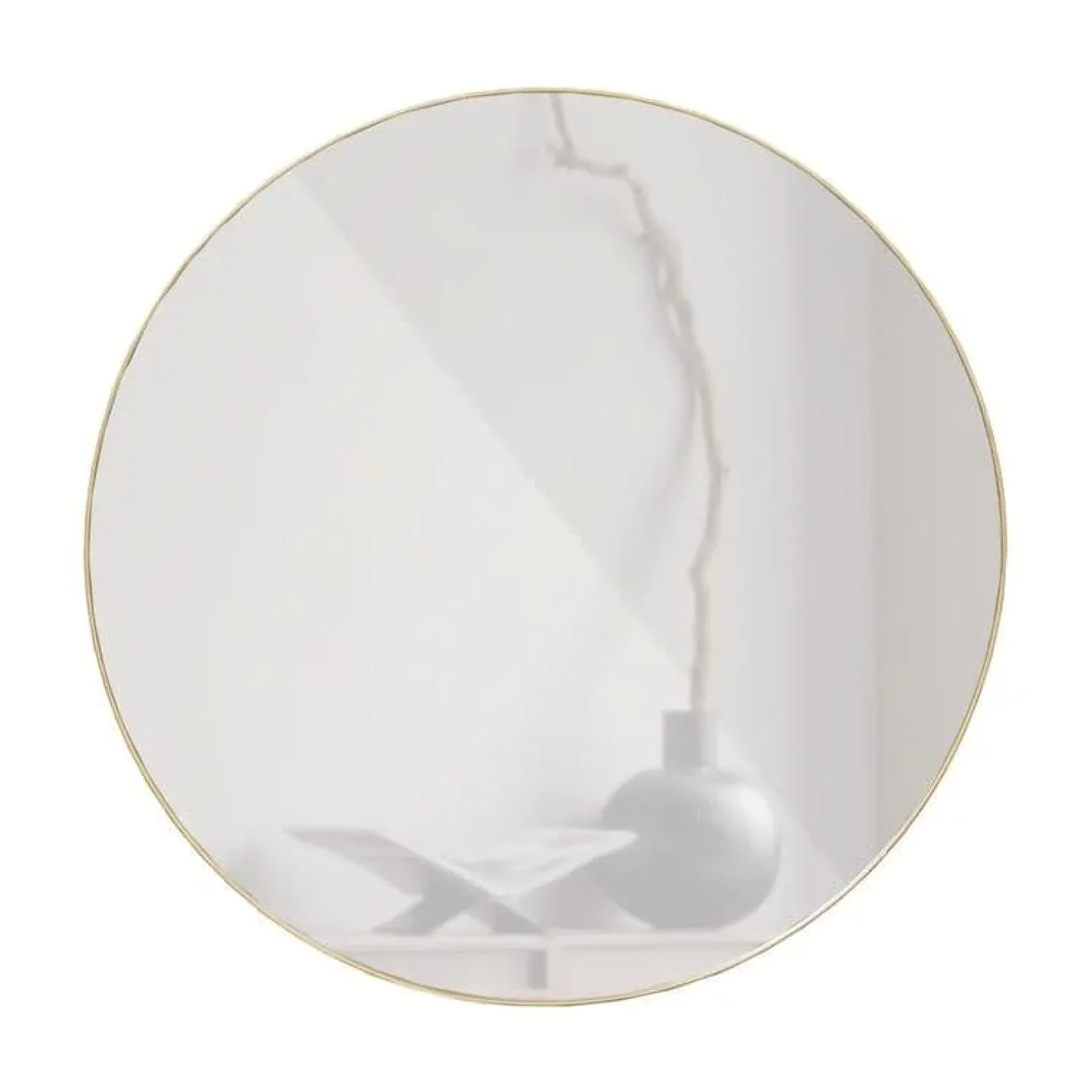 WOOOD Spiegels|Doutzen Spiegel rond metaal goud 80cm