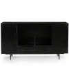DPX Furniture Dressoirs|Industriele Kasten|DPX Odin Dressoir 4 deurs 2 lade zwart 200cm