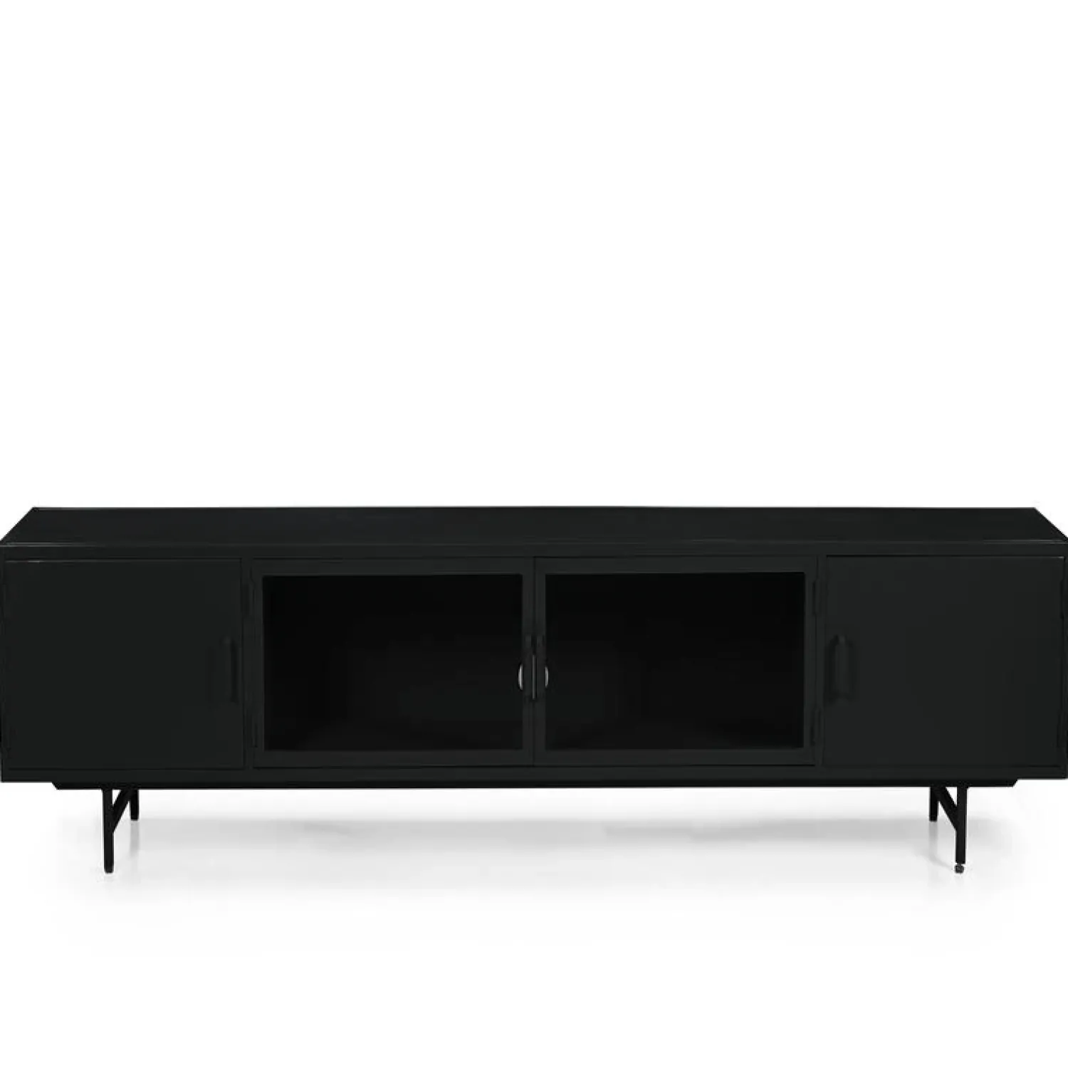 DPX Furniture Industriele Kasten|Tv Meubels|DPX Odin Tv meubel 4 deurs zwart 240