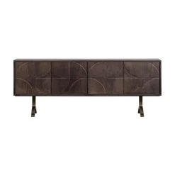 WOOOD Dressoirs|Industriele Kasten|Draw Dressoir mangohout walnoot 180cm