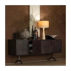 WOOOD Dressoirs|Industriele Kasten|Draw Dressoir mangohout walnoot 180cm