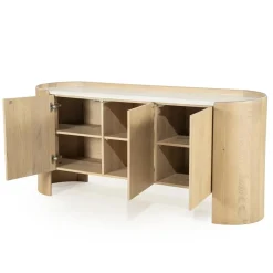 Eleonora Dressoirs|Industriele Kasten|Dressoir Don eikenhout 165cm