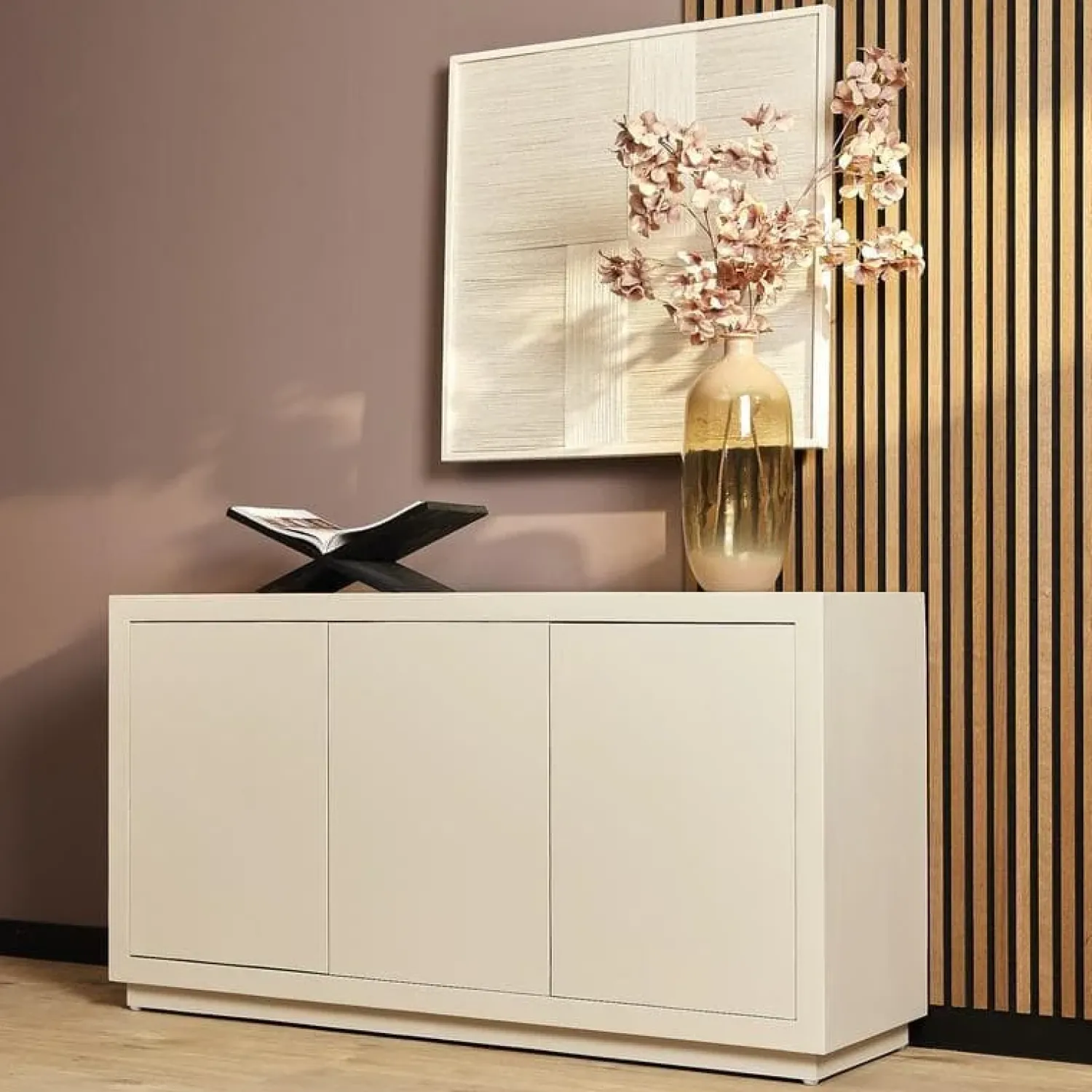 Furndea Dressoirs|Industriele Kasten|Dressoir Dortmund mangohout zand 150cm