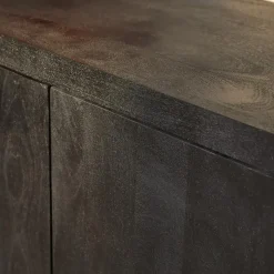 Furndea Dressoirs|Industriele Kasten|Dressoir Dortmund mangohout zwart 150cm