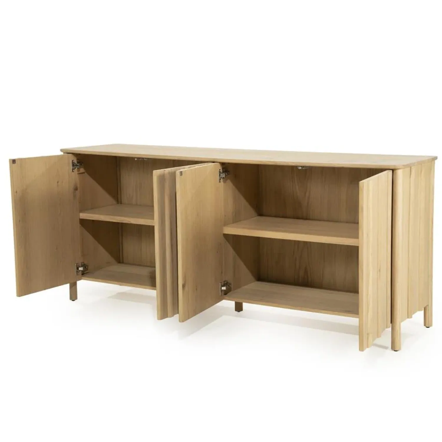 Eleonora Dressoirs|Industriele Kasten|Dressoir Jake naturel eikenhout 183cm