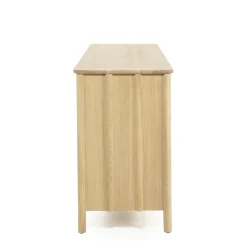 Eleonora Dressoirs|Industriele Kasten|Dressoir Jake naturel eikenhout 183cm
