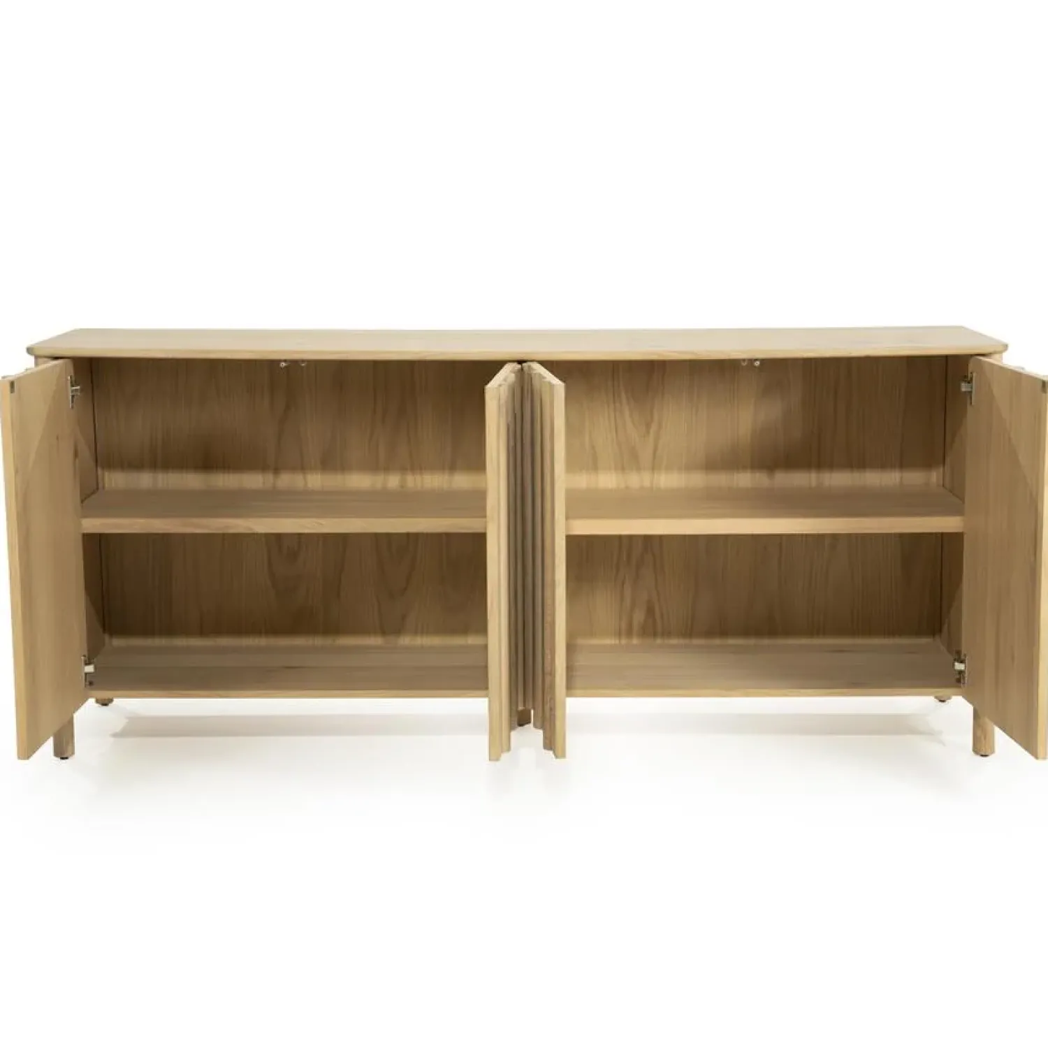 Eleonora Dressoirs|Industriele Kasten|Dressoir Jake naturel eikenhout 183cm