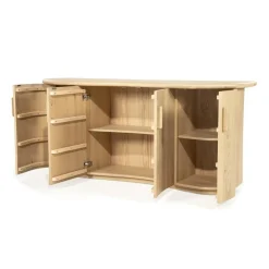 Eleonora Dressoirs|Industriele Kasten|Dressoir Josh naturel 180cm