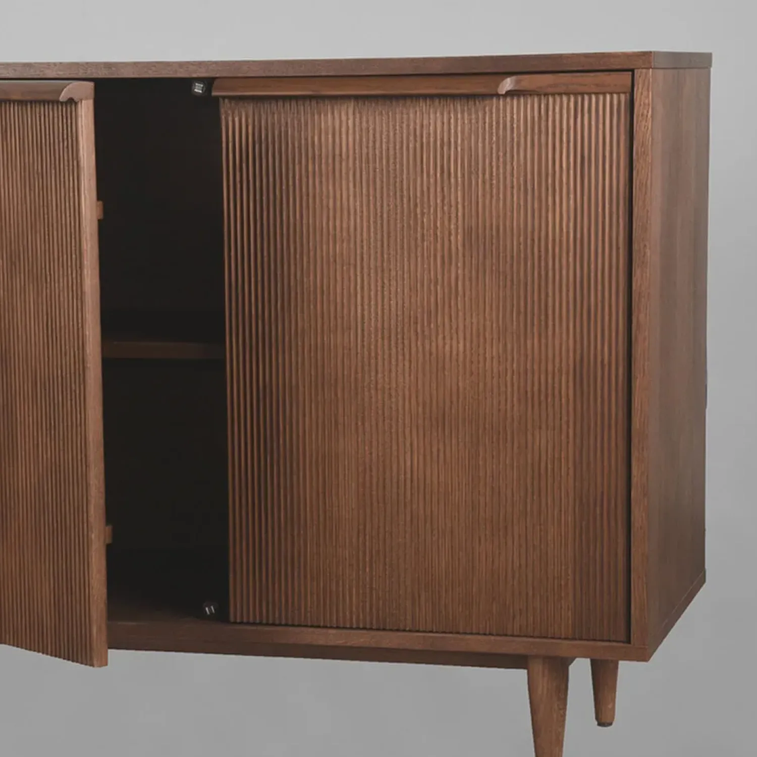 Label51 Dressoirs|Industriele Kasten|Dressoir Jule Bruin Eikenhout 200cm