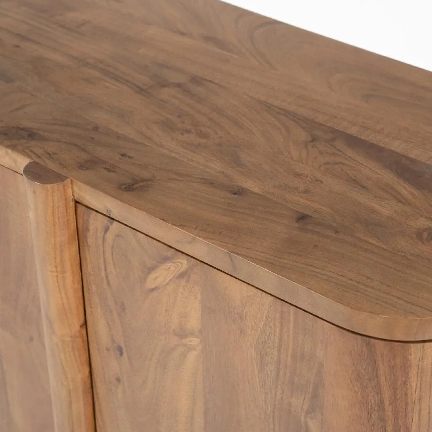 Eleonora Dressoirs|Industriele Kasten|Dressoir Julian acaciahout 4 deurs 170cm