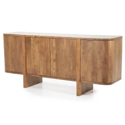 Eleonora Dressoirs|Industriele Kasten|Dressoir Julian acaciahout 4 deurs 170cm