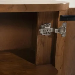 Eleonora Dressoirs|Industriele Kasten|Dressoir Julian acaciahout 4 deurs 170cm