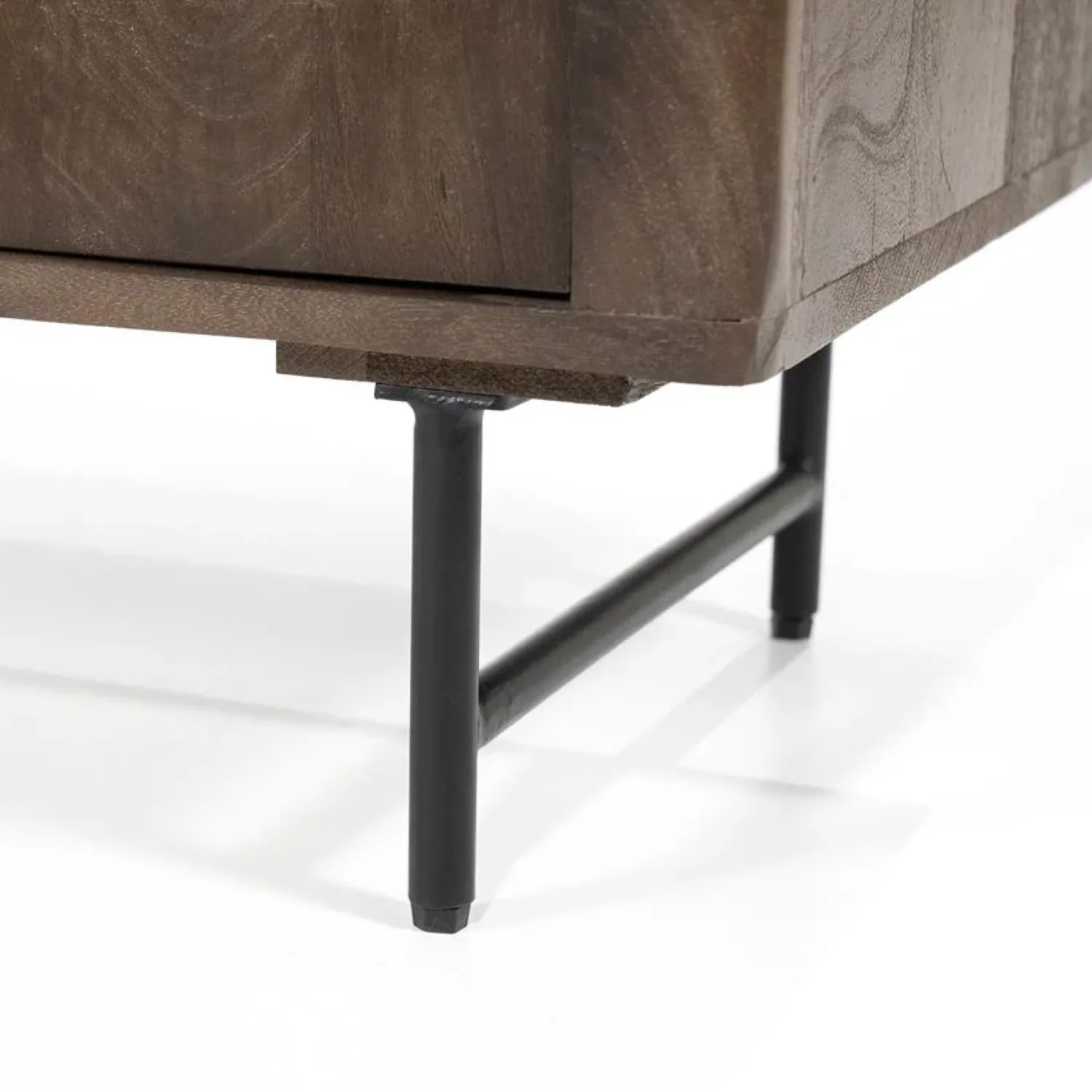Eleonora Dressoirs|Industriele Kasten|Dressoir Lio mangohout 3 deurs 200cm