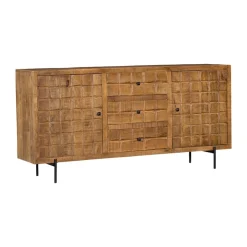 Furndea Dressoirs|Industriele Kasten|Dressoir mangohout Cubical - 160cm