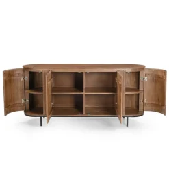 Livingfurn Dressoirs|Industriele Kasten|Dressoir mangohout Noor - 180cm