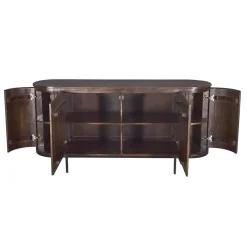 Livingfurn Dressoirs|Industriele Kasten|Dressoir mangohout Noor walnoot - 180cm