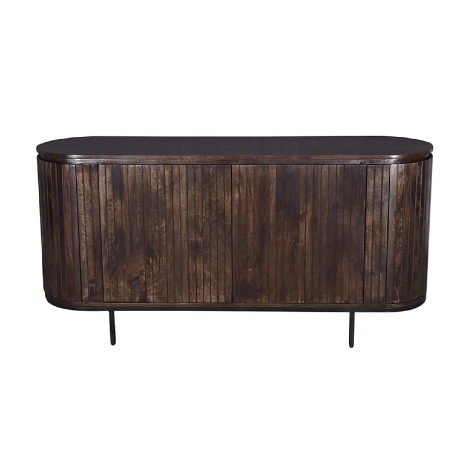 Livingfurn Dressoirs|Industriele Kasten|Dressoir mangohout Noor walnoot - 180cm