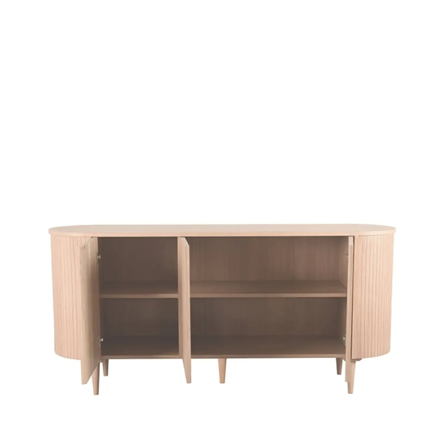 Label51 Dressoirs|Industriele Kasten|Dressoir Oliva Naturel Eikenhout 180cm