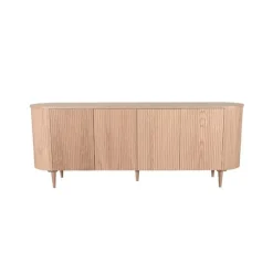Label51 Dressoirs|Industriele Kasten|Dressoir Oliva Naturel Eikenhout 220cm