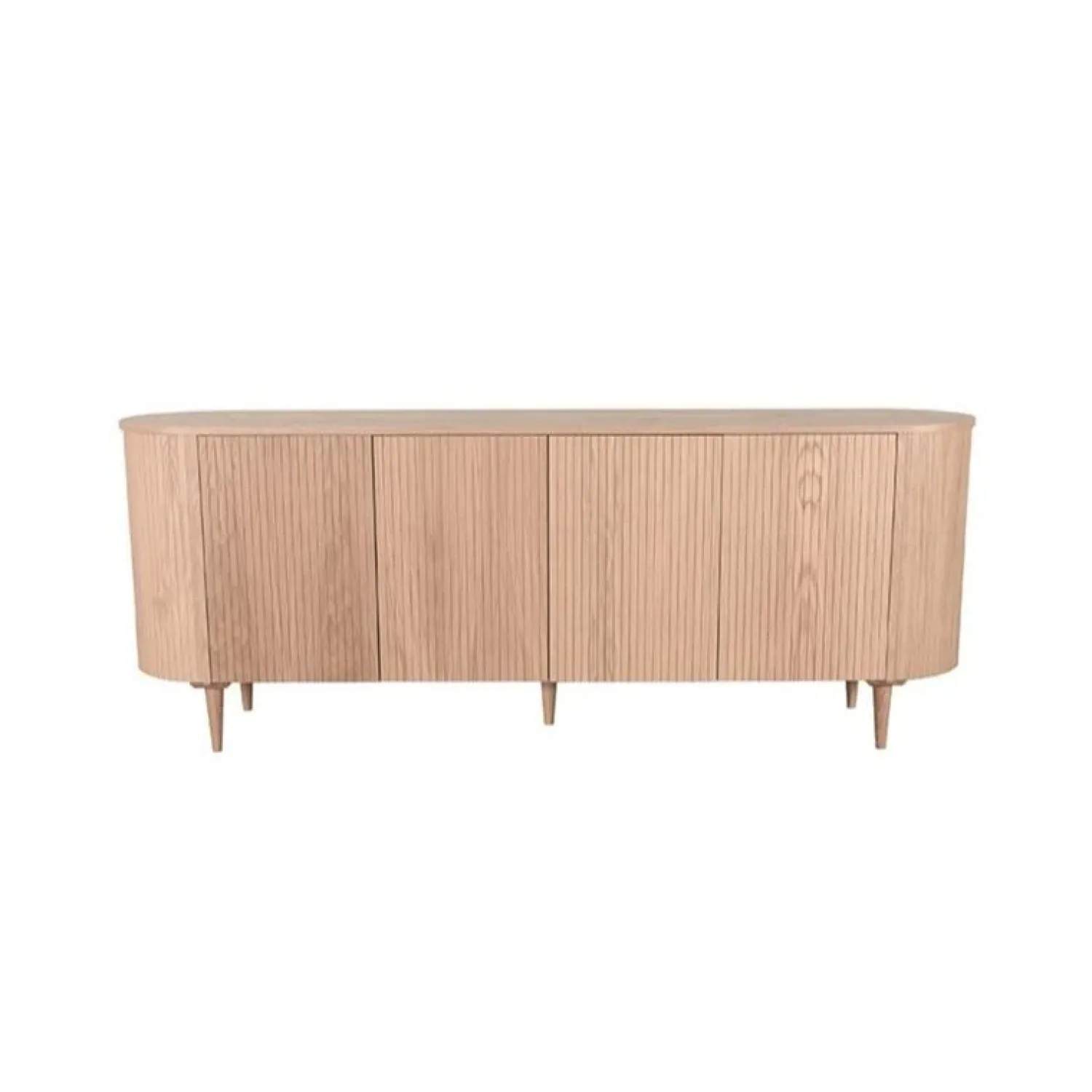 Label51 Dressoirs|Industriele Kasten|Dressoir Oliva Naturel Eikenhout 220cm