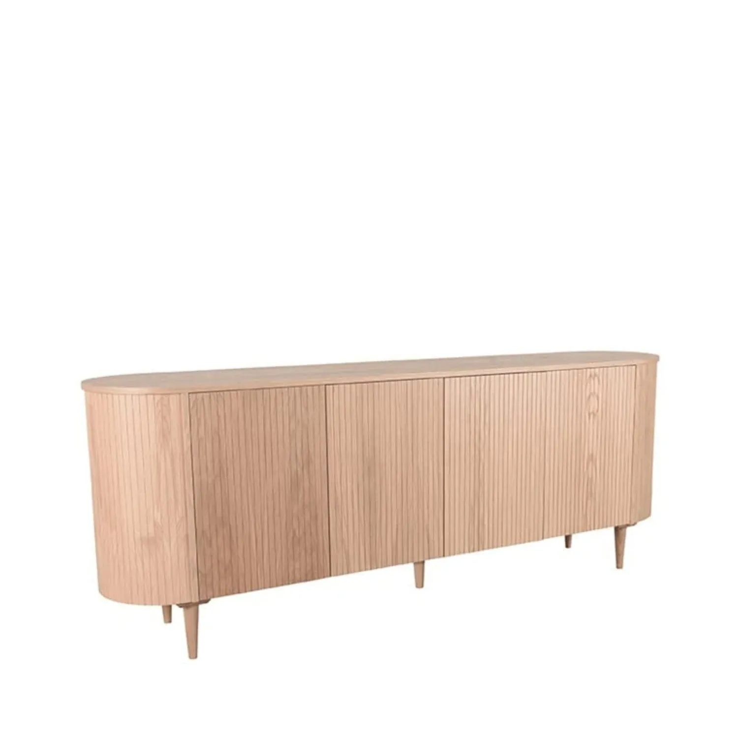 Label51 Dressoirs|Industriele Kasten|Dressoir Oliva Naturel Eikenhout 220cm