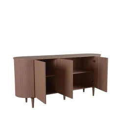 Label51 Dressoirs|Industriele Kasten|Dressoir Oliva walnoot eiken 180cm