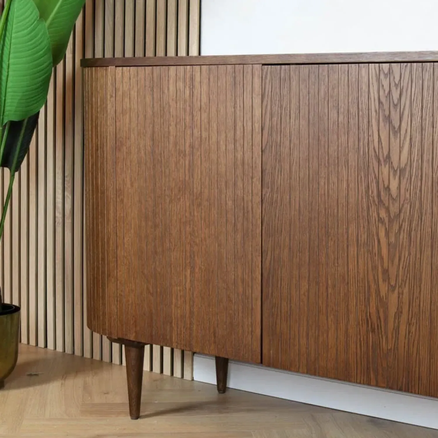 Label51 Dressoirs|Industriele Kasten|Dressoir Oliva Walnoot Eikenhout 220cm