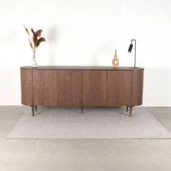 Label51 Dressoirs|Industriele Kasten|Dressoir Oliva Walnoot Eikenhout 220cm