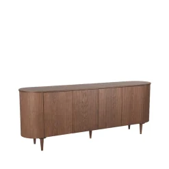 Label51 Dressoirs|Industriele Kasten|Dressoir Oliva Walnoot Eikenhout 220cm