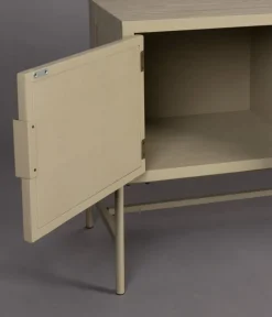 Dutchbone Industriele Kasten|Tv Meubels|Dressoir Yasu Rotan Beige 148cm