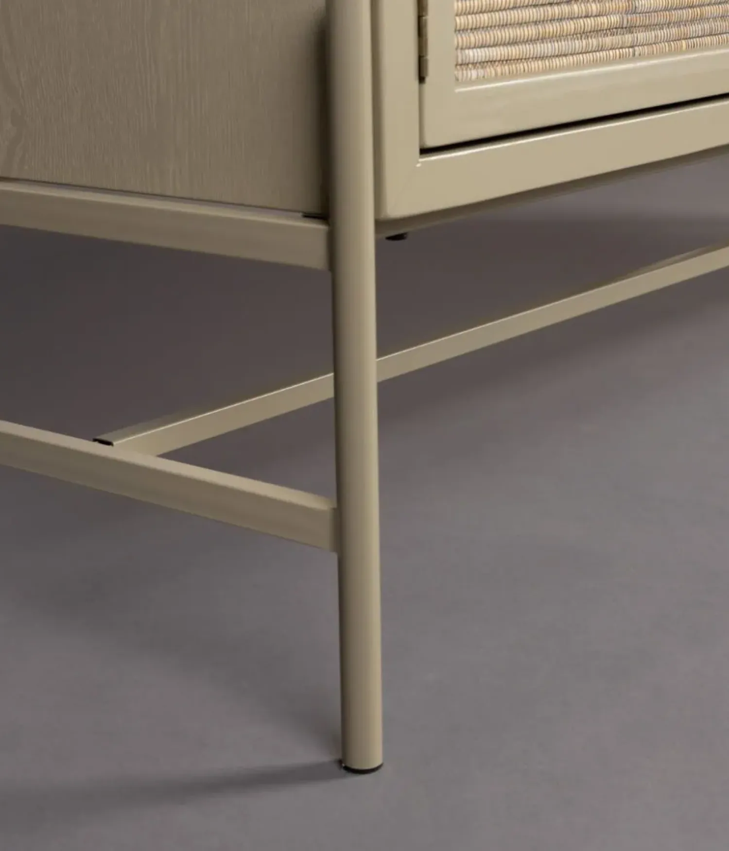 Dutchbone Industriele Kasten|Tv Meubels|Dressoir Yasu Rotan Beige 148cm