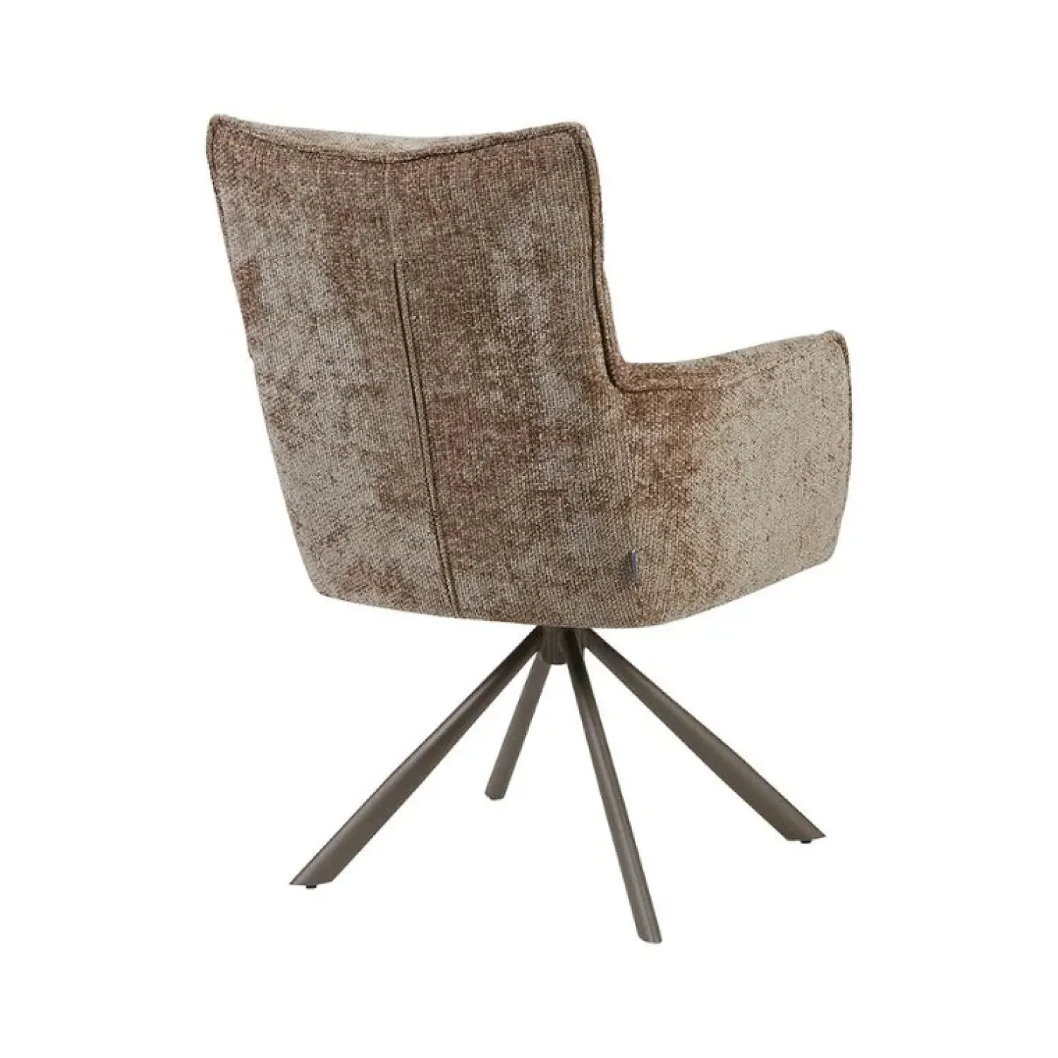 Label51 Eetkamerstoelen|Dubai Eetkamerstoel Taupe met Bronze poot