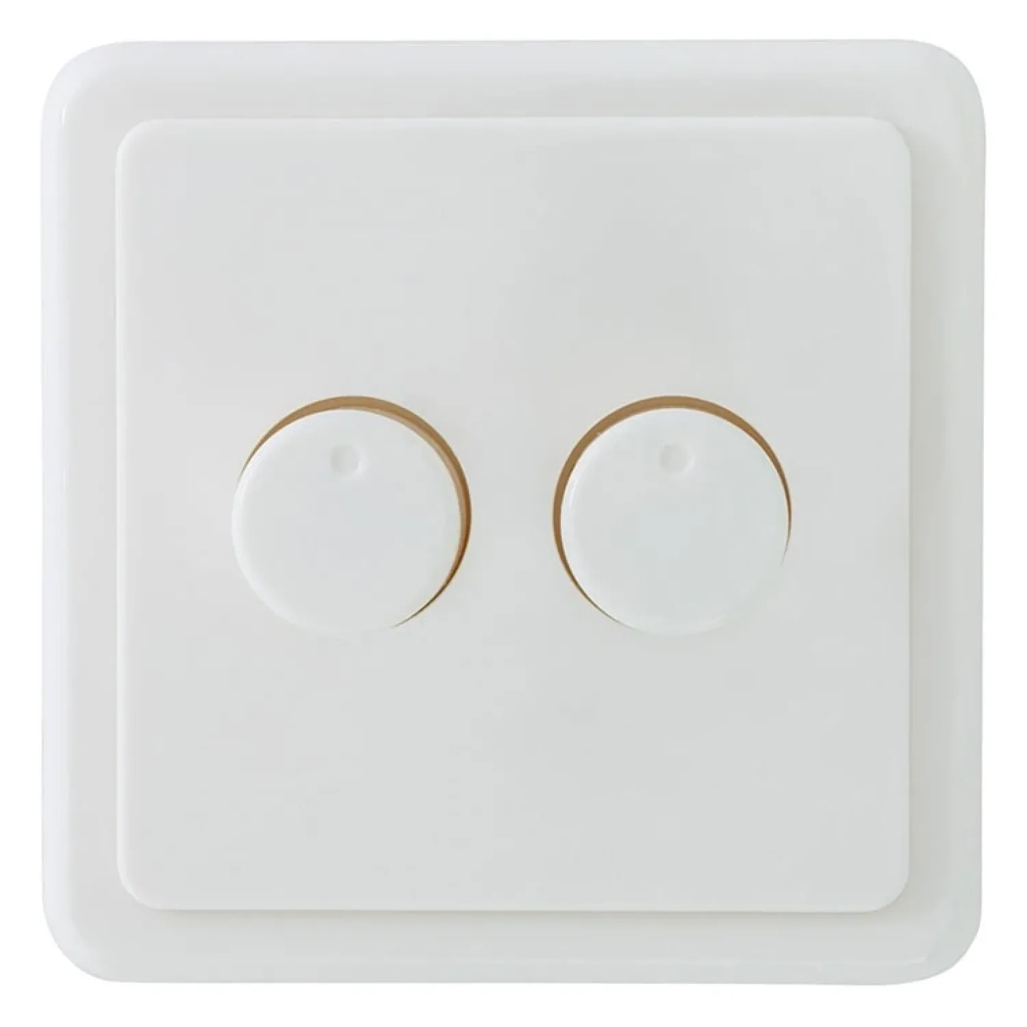 ECO-DIM Led Dimmers|Duo Led dimmer universeel 0-150W fase afsnijding Compleet zwart of wit