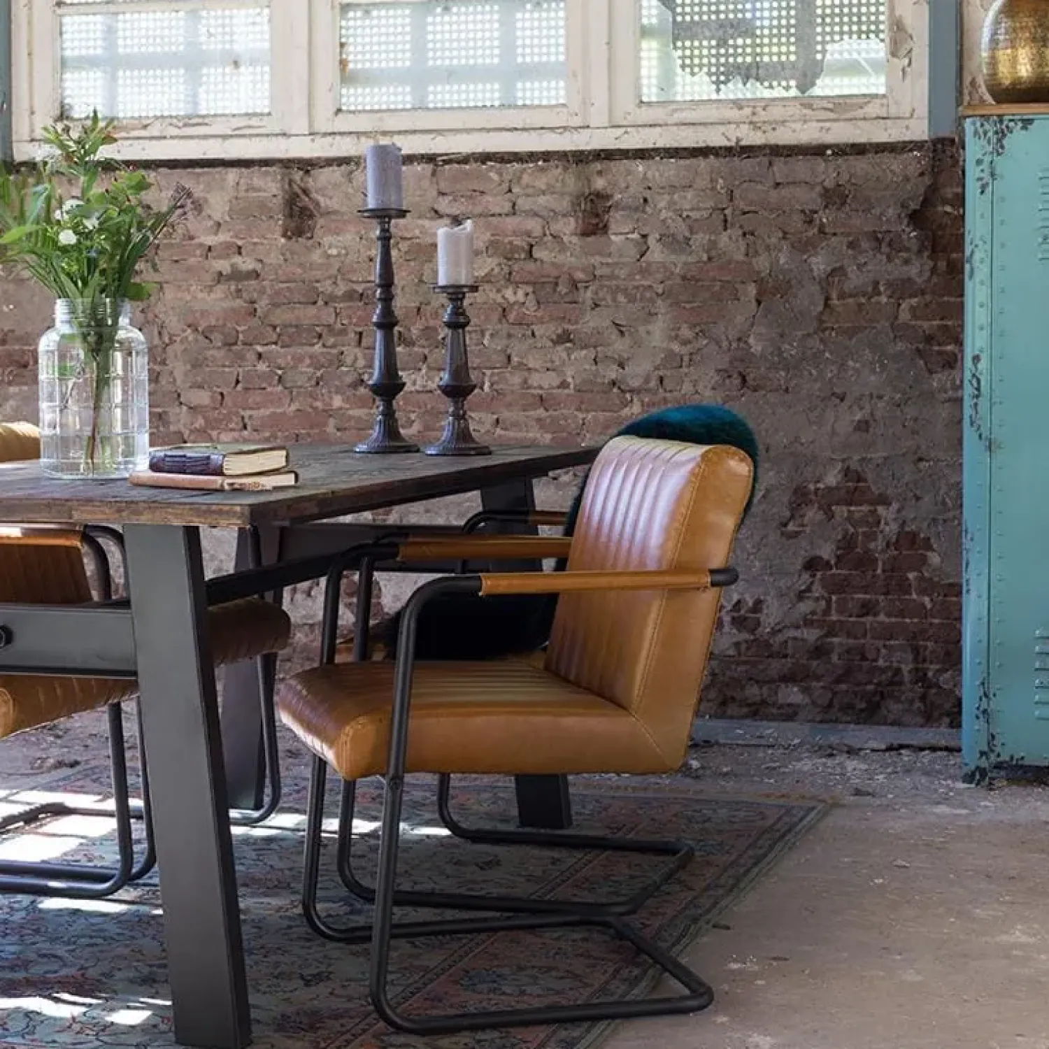 Dutchbone Vloerkleden|Bid Vloerkleed Oud Groen 170x240cm