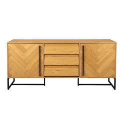 Dutchbone Dressoirs|Industriele Kasten|Class dressoir 180cm naturel eiken