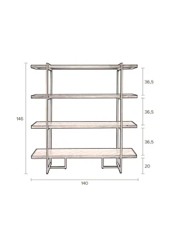 Dutchbone Wandkasten|Vakkenkasten|Class Wandkast