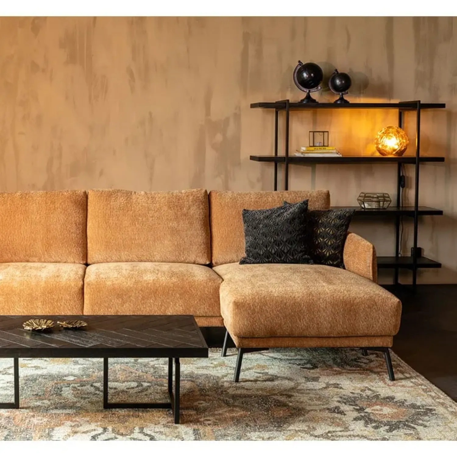 Dutchbone Wandkasten|Vakkenkasten|Class Wandkast zwart
