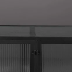 Dutchbone Dressoirs|Industriele Kasten|Dressoir Boli Zwart