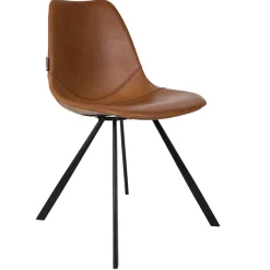 Dutchbone Eetkamerstoelen|Eetkamerstoel Franky Bruin