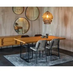 Dutchbone Eettafels|Eetkamertafel Class 180x90cm eiken naturel