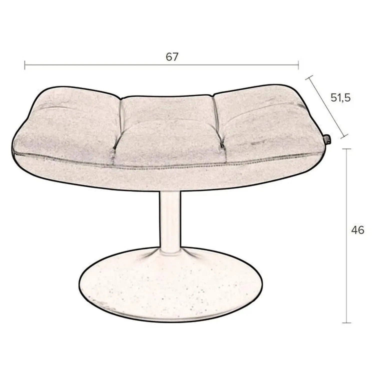 Dutchbone Hockers|Hocker Bar Donker Grijs